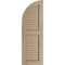 Ekena Millwork Sandblasted 2 Equal Louver w/Quarter Round Arch Top Faux Wood Shutters, 12W x 82H, 70 Low Side, PR SHULVQ12X82SDPR - alternate 7
